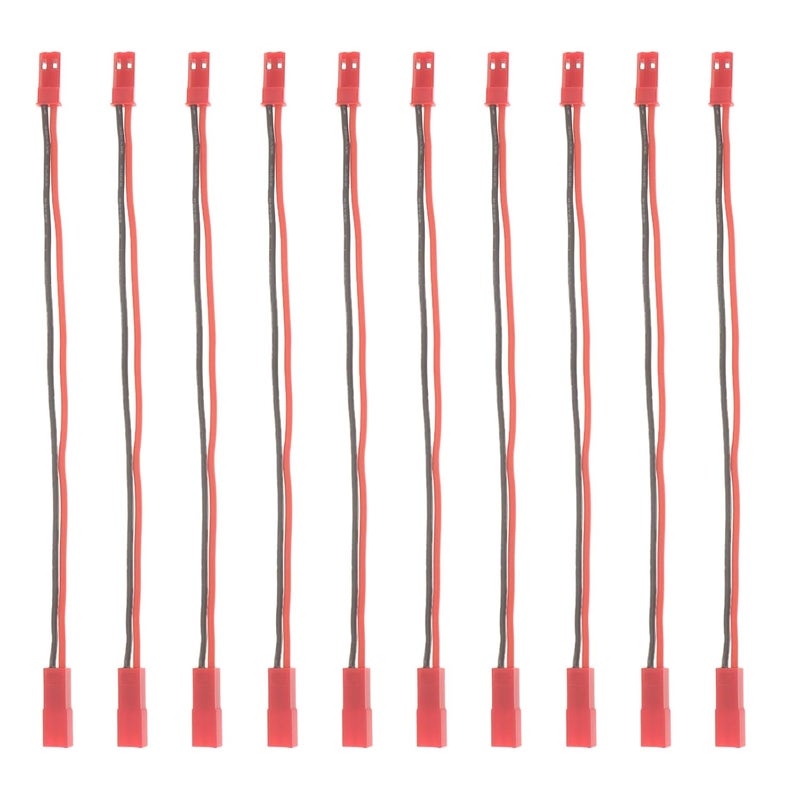 AEDIKO 10pcs JST Extension Cable JST Male to Female Connector 22AWG 5.9 Inch RC Motor ESC Conversion Cable Plug Wire Adapter for RC Car Accessories - Image 1